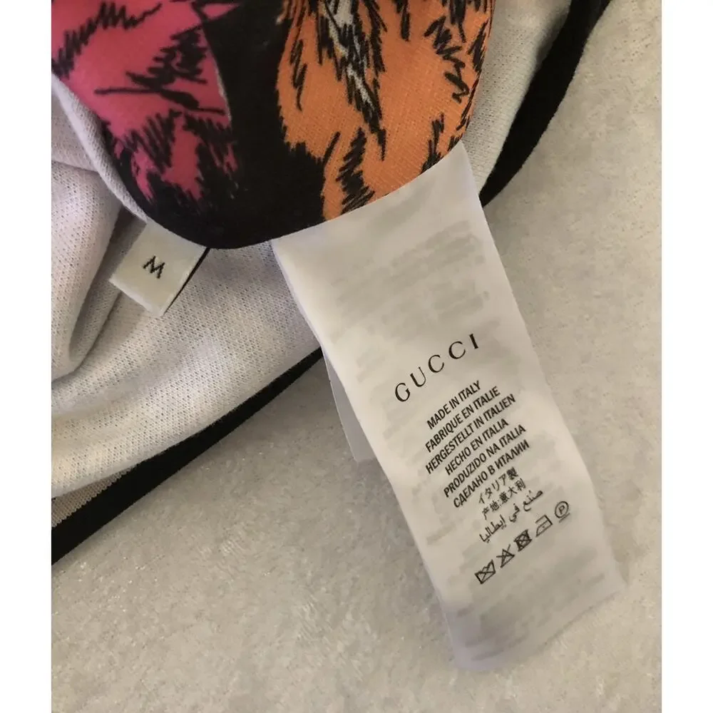 NWT Gucci Rainbow Panther Face Technical Web Striped Jersey Jacket 48/M $2480.00